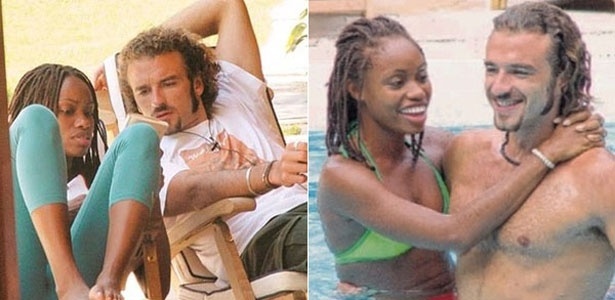 O franco angolano Sérgio se apaixonou por Vanessa na primeira edição do "BBB 1". Participantes pacatos, os dois viveram o romance tranquilamente durante o reality.