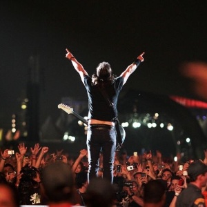 Dave Grohl durante apresentação do Foo Fighters no Lollapalooza Brasil 2012 - Shin Shikuma/UOL