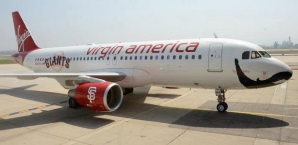 A melhor companhia aérea dos EUA, segundo leitores da revista "Travel+Leisure", é a Virgin America. - Divulgação