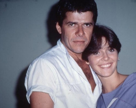 Edson e Lenita Brandão (Deborah Evelyn) ficaram juntos em "A Gata Comeu", novela exibida em 1985