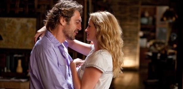 Julia Roberts e Javier Bardem em "Comer, Rezar, Amar" - Divulgação - Divulgação