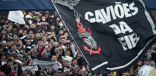 Força das arquibancadas é marca tradicional do Corinthians e foi sucesso no Japão - Ricardo Nogueira/Folhapress