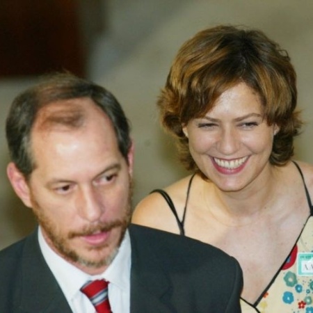 Ciro Gomes e Patrícia Pillar, em 2003, no Palácio do Planalto, em Brasília - Folhapress